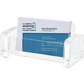 WEDO Visitenkartenhalter CRISTAL 604416 11.5x5.5x5cm Acryl glasklar