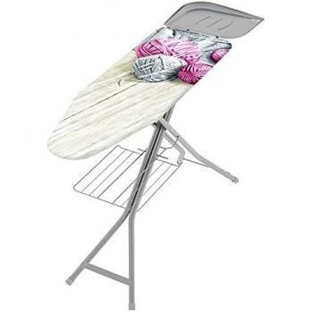 Colombo ASSE Stiro Turbo Vapor 120x40 cm con Porta Caldaia, Acciaio, Grigio