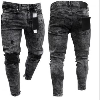 Jogg' Noir Vintage Skinny Moto Style Étirable