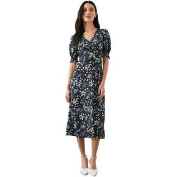 Blu Midi con Polsini Arricciati Dorothy Perkins