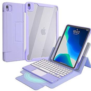 Kit Completo iPad Air 5th Gen: Teclado Vertical, Funda Transparente y Cover Removible