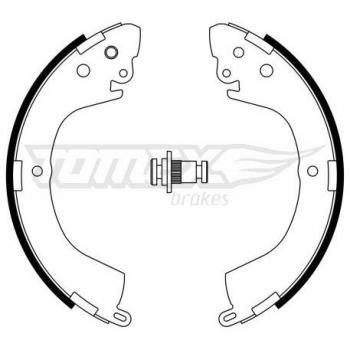 Hinterachsen-Bremsbacken Set TOMEX TX 23‑29