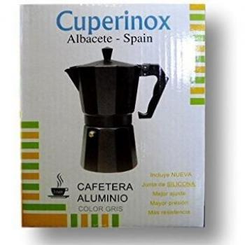 Cafetera Moka de Aluminio para 1, 3, 6, 9 y 12 Tazas