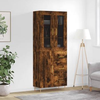 Buffet moderno 69,5x34x180 cm con 1 puerta y 3 cajones