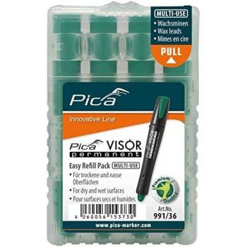 Pica VISOR permanente Marker Nachfüllminen -Set (Blau, 10 mm, 4 x)