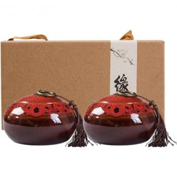 Ensemble récipients céramiques – boîte à épices et thé