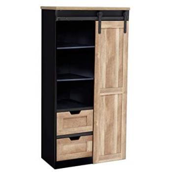 Credenza in Legno e Metallo Design Industriale 80 x 40 x 160 cm