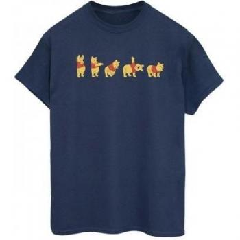 Disney Damen/Womens Winnie Puuh Elastisch Katoen Friendshirt L weiß