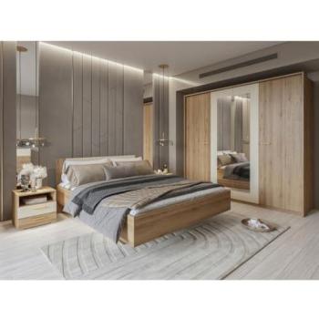 Ensemble de Chambre VERTIGO – Lit 160x200, Sommier, Chevets et Armoire