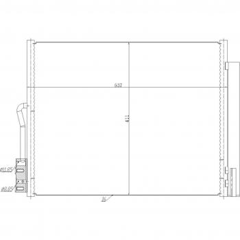 Verflüssiger für Klimaanlage NRF 350478