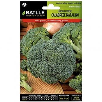 4 Sobres de Semillas de Brócoli Verde Calabrese