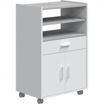 Cucina Ausiliaria Armadio Picazo 1 Cassetto + 2 Ante Bianco/Grigio
