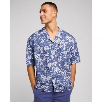 Lee Oversize Camp Hemd Blau für Herren