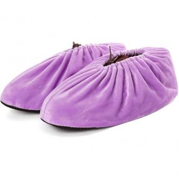 Couvre-chaussures antidérapants pour intérieur en flanelle