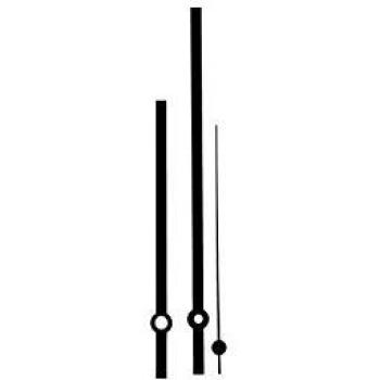Premium-Zeigersatz Standard Aluminium Schwarz Rund 195943