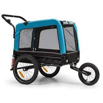 Klarfit Husky Vario 2-in-1 Fahrradanhänger & Hundebuggy