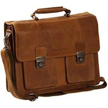 Sacoche en cuir Chesterfield Mario 13 pouces bleu