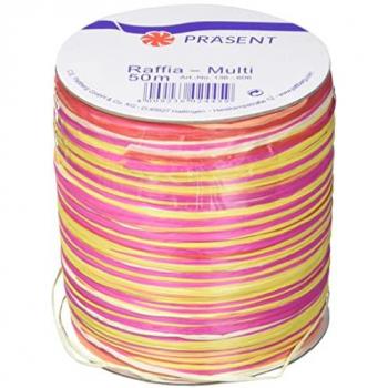 Präsent-Bast-Set: Geschenkband Raffia matt – 3 mm, 50 m