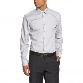 Venti Herren Business Hemd, Slim Fit, Grau, 42