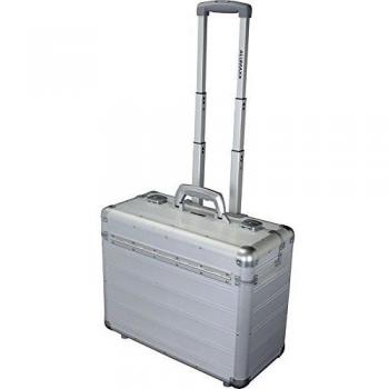 Piloten Hartschalen Trolley Alu Silber