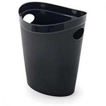 Addis Flexi Multi Storage Plastic Oval Waste Paper Bin Black 514803