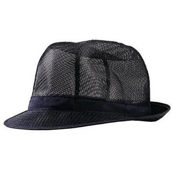 Navy Trilby Hat with Snood for Work