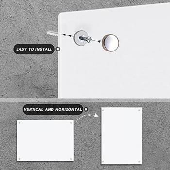 Desktop Glass Writing Surface with Magnet Tray