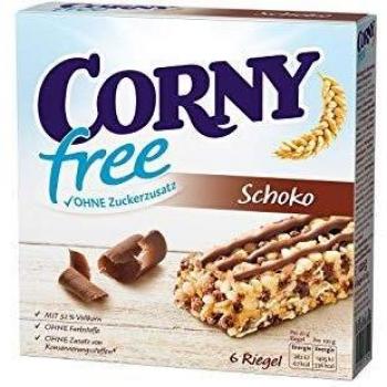 Corny free Schoko, Müsliriegel ohne Zuckerzusatz, 1 Schachtel mit 6 Riegeln