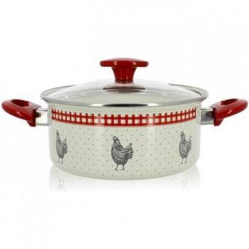 Cocotte Jolie 24 cm – 4,7 L – Acier Émaillé – Compatibilité Toutes Sources d’Énergie