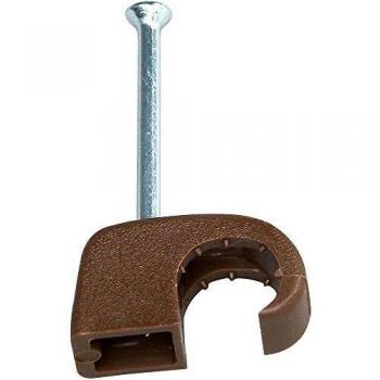 Kopp Insulating Cable Clips 7-10mm Brown 50 Count