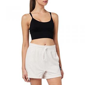 Pantalón Corto Adidas HE0439 – Talle Alto, Rosa Pálido