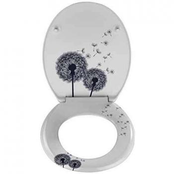 WENKO Premium WC-Sitz Astera, aus antibakteriellem Duroplast, Easy-Close Absenkautomatik