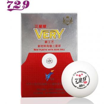 Balle de ping-pong ITTF 729 3 étoiles en plastique cousu