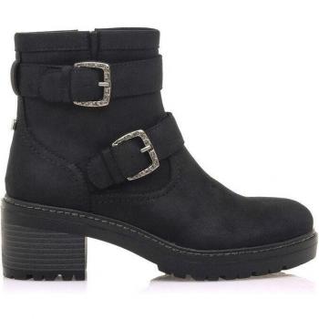 MUSTANG 52198 BIKER Botines Militares Mujer Negro