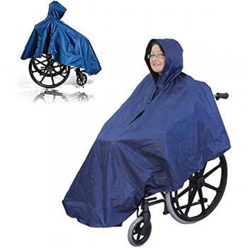 Poncho de lluvia impermeable para silla de ruedas senior