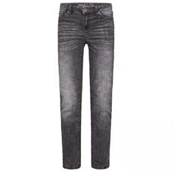 Damenjeans SOCCX in grau mit breiten Nähten