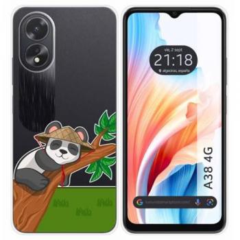 Funda Silicona Oppo A38 4G con dibujos de Panda