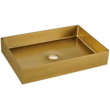 Lavabo en Acier Inoxydable 304 avec Bonde 55x38x11cm