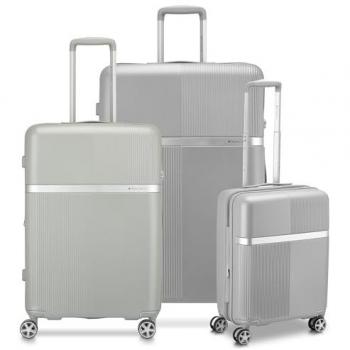 Set Triplo Trolley AirGlam Grigio Perla Roncato