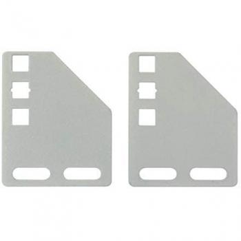 Techly Professional 106459 Staffe per Montaggio Verticale su Montanti Rack Argento