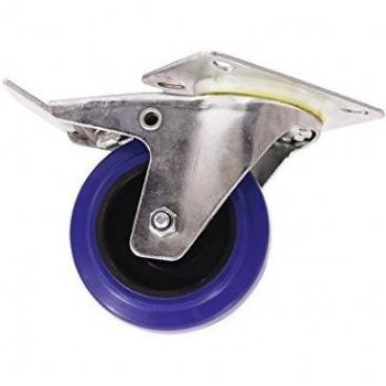 ROADINGER Lenkrolle 100 mm blau mit Bremse