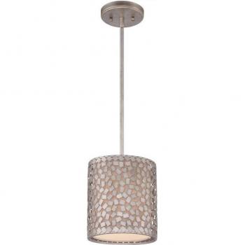 Confetti Mini Round Pendant Light Old Silver E27