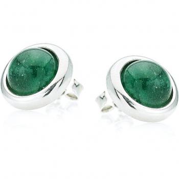 Elegante Silberohrringe 'Meghan' mit Aventurin