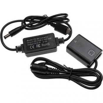 Alimentation externe vhbw pour Sony Alpha A6000, 7S II