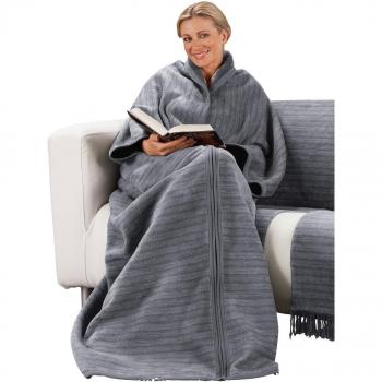 Ibena Wohnmantel Fano 800 – 150 x 200 cm, anthrazit