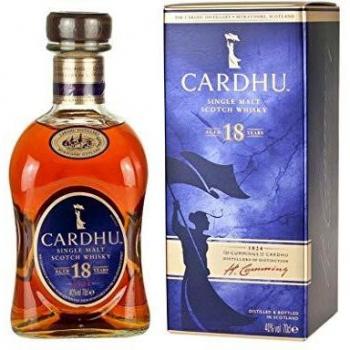 Cardhu Aged 18 Years Speyside Single Malt Scotch Whisky 0.7 L, Gift box