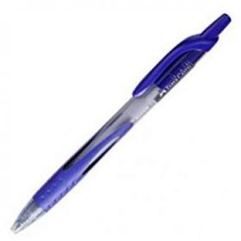 Penna a sfera a scatto Faber Castell Super 1 mm blu