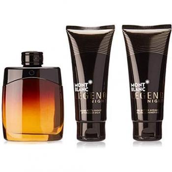 Montblanc Legend Night Collection: Eau De Parfum Spray, After-Shave Balm, and All-Over Shower Gel
