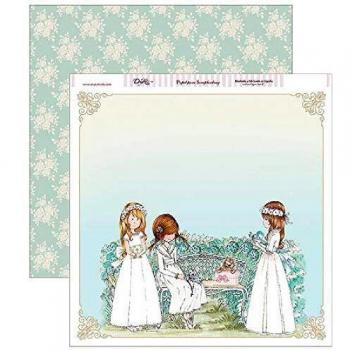PAPEL PARA SCRAPBOOKING NIÑA 30.5X30.5 DAYKA