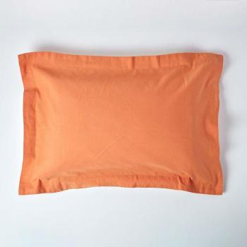 Cover Lino Naranja con Volantes Homescapes 50×75